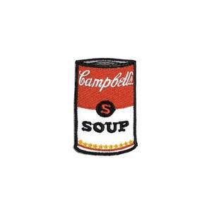 ミニワッペン Campbell Soup ミニキャンベルスープ (5.5x3.5cm) [MW160] 手芸 パッチワーク アメ雑 アメリカン雑貨