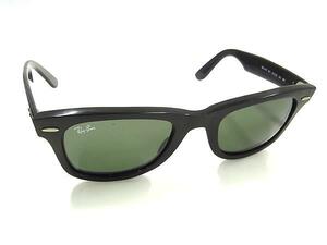 1円 ■美品■ Ray-Ban レイバン RB2140 901 50□22 150 3N WAYFARER サングラス メガネ 眼鏡 メンズ レディース ブラック系 BJ4966