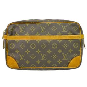 本物 ルイヴィトン LOUIS VUITTON LV コンピエーニュ 28 モノグラム クラッチバッグ セカンドバッグ ブラウン M51845