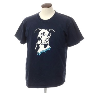 【中古】シュプリーム Supreme 2020年春夏 Pitbull Tee プリント 半袖Ｔシャツ ネイビー【サイズL】