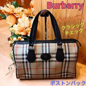 バーバリー　BURBERRY【美品】　ミニボストンバッグ