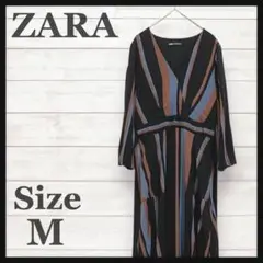 【即日発送⭐︎現品限り】　ZARA⭐︎ザラ　ロングワンピース　ウェストリボン　Ｍ