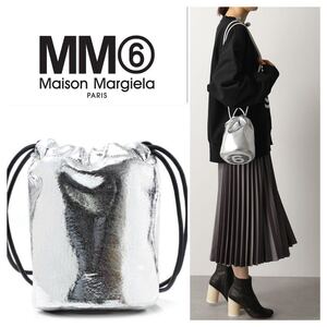 エムエムシックス MM6 BAG メゾンマルジェラ MM6 Maison Margiela バケットバッグ シルバー s41wg0061 221226