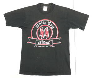 ◆ 90S VINTAGE SS Enterprises Fresno California TEE 1995年 USA製 半袖 Tシャツ S 褪色ブラック ヘルズエンジェル ハーレーダビッドソン