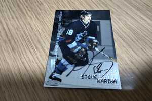 NHLプレイヤー Steve Kariya直筆サインカード