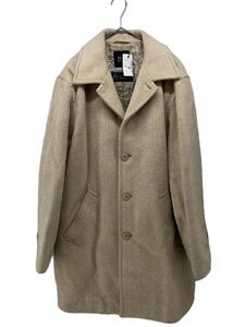 MEN’S BIGI◆チェスターコート/L/ウール/CRM/103FCJ26