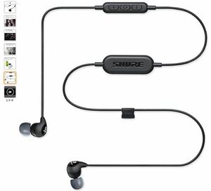 SHURE WIRRELES EARPHONES BT1 SIRIES SE112 Bluetooth CANAL TYPE CLOSED MODEL BLACK SE112-K-BT1-A