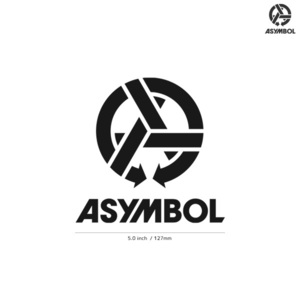 【ASYMBOL】アシンボル★02★ダイカットステッカー★切抜きステッカー★5.0インチ★12.7cm