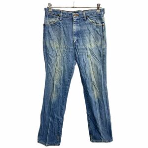 Wrangler カウボーイ ロングパンツ W36 ラングラー 936DEN ビッグサイズ ブルー コットン USA製 古着卸 アメリカ仕入 2405-326