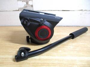 2F3-3「Manfrotto マンフロット MVH500AH」ビデオ雲台 三脚 アクセサリー イタリア製 現状品 