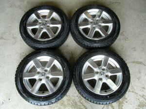 JG1 ホンダ N-ONE Nワン 純正 アルミ 14X4.5J OFF40 PCD100X4H 155/65R14 DUNLOP WINTERMAXX WM01 スタッドレス ４本　　　　　S1606