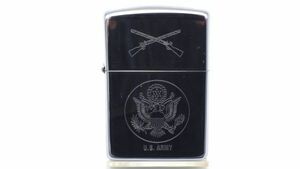 ●ZIPPO ジャンク 動作未確認 U.S.ARMY ジッポ オイルライター K Ⅵ 1990年製 11月シルバーカラー 喫煙具