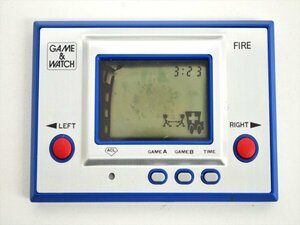 KM569●現状動作品●Nintendo ゲームウォッチ　ファイア RC-04　昭和レトロ