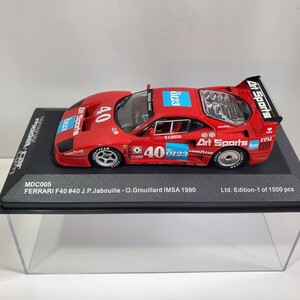 IXO イクソ WWW moel-car.com リミテッドエディション 1/43 「Ferrari F40 #40 Imsa 1990 1/1500」F40 イムサ 新品未使用 限定1500台 745