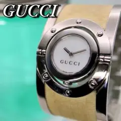 良品 GUCCI トワールバングルウォッチ ラウンド レディース腕時計 699