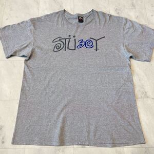 激レア STUSSY ステューシー 30周年 STU30Y PAST PRESENT FUTURE 両面 プリント 半袖Tシャツ