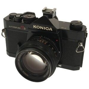 【希少 動作品】KONICA AUTOREFLEX T3 ブラック ボディ HEXANON AR 50mm F1.4 レンズ コニカ MF一眼レフ フィルムカメラ 単焦点 C3072