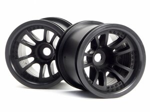 ◇◆HPI ナイトロ MT2◆3051 スプリット 5トラックホイール ブラック◇◆新品