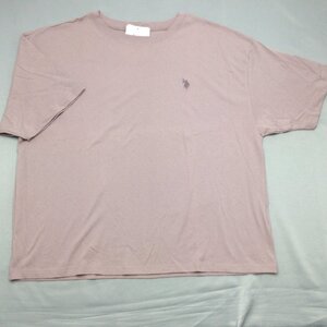 【送料無料】【新品】US.POLO.ASSN レディース半袖Tシャツ（コットン100％）　　3L　　ピンク★01207