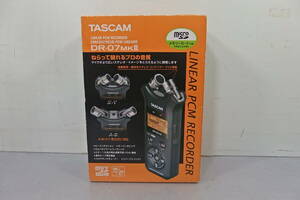 ◆未使用 TASCAM(タスカム) ハイレゾ リニアPCMレコーダー DR-07MKII(DR-07MK2-JJ) microSD/ICレコーダー/オーディオプレーヤー