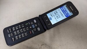 D5071 docomo SIMフリー らくらくホン F-02J FUJITSU 4Gガラホ 簡易動作確認＆簡易清掃＆初期化OK 判定○ WebにてSIMロック解除手続受付済