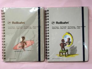 ロルバーン Rollbahn DELFONICS ポケット付メモL おさるのジョージ　サーフ　メダル　２冊セット