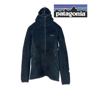 11T310☆ Patagonia パタゴニア POLARTEC レギュレーター ブラック ボア 起毛 フリース マウンテンパーカー アウトドア ジャケット XS