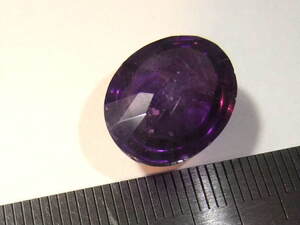 高品質アメジスト11.9ct 綺麗カット石amethyst ファセットカット リユースの宝飾用ルース　2　パワーストーン色々まとめてたくさん 125-10