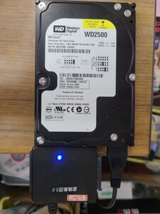 Western Digital WD2500BB-55GUC0 250GB IDE 3.5インチ☆CrystalDiskInfo 青ブルー 中古 ウエスタンデジタル