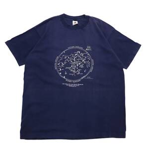 [XL] 90s National Air and Space Museum プリント Tシャツ ネイビー Fruit of the Loom 宇宙 博物館 ビンテージ vintage 80s