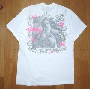 美品送料込! ◆ STUSSY フォトプリントTシャツ ART IS LIFE... ◆ SizeM