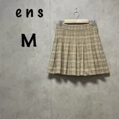 【ens】（M）ミニスカート＊プリーツ＊ショートパンツ付＊チェック＊カジュアル