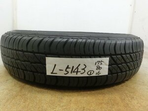 L-5143 溝あり ジムニー 中古タイヤ ブリヂストン DUELER H/T 684 175/80R16 91Q (1本)