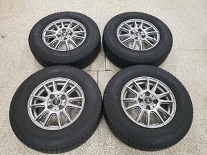 ◎すぐ使えます バリ溝 国産165/80R13 94/93N 傷少美品 13inc 5j +35 100/4H 検)ADバン プロボックス サクシード 貨物用冬タイヤ165/80‐13