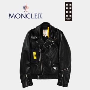 ◆レア・新品本物◆モンクレール ジーニアス MONCLER GENIUS ★ 7 FRAGMENT HIROSHI FUJIWARA Dwayne Lewis Leathers レザージャケットL(2)