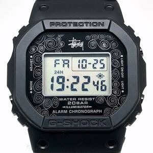 G-SHOCK ジーショック 【ITS0H3MHCFK4】 DW-5000ST-1 STUSSY Gショック25周年記念 第3弾 シャネルロゴEL 2008年6月発売