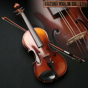 DR485 スズキ/SUZUKI製【No 102】1968年 VIOLIN/バイオリン 全長49.5cm ケース付・小提琴