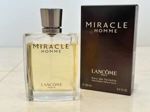 【廃盤レア品即決も】ランコム ミラク オム 箱付LANCOME MIRACLE HOMMEオードトワレ 100ml 残量たっぷり