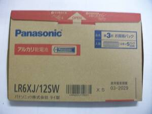 パナソニック　アルカリ単Ⅲ　１２本入　５個セット