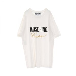 モスキーノ ロゴ COUTURE刺繍 ブランドオフ MOSCHINO コットン カットソー コットン 中古 レディース