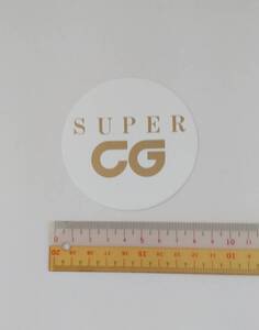 二玄社　CARGRAPHIC「SUPER　CG　ステッカー」　小林彰太郎　貴重　当時物　非売品　カーグラフィック