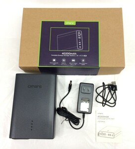 1000円スタート 充電器 omars Portable Energy Storage Station / ポータブル電源 40200mAh バッテリー WHO MM3006