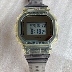 ☆★即決有★☆限定DW-5600 G-SHOCKスピードGショックCASIO カシオ DW-5600SK Clear Skelton クリアスケルトン デジタル腕時計★☆