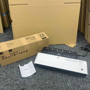 424◎1円スタート◎bonsaii ラミネーター 家庭用 ホワイト 白 L311-A 説明書 保存箱 事務用品 店舗用品 印刷