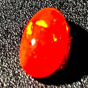 ソ付き!!1円〜!!◆天然ファイヤオパール 1.481ct◆d 約8.6×5.2×4.7mm ルース 裸石 宝石 Fire Opal w4/304