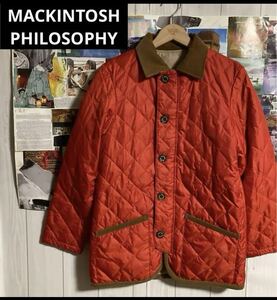 MACKINTOSH PHILOSOPHYマッキントッシュフィロソフィーリバーシブルキルティング中綿コートダウンジャケット