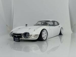 1/24 ノレブ TOYOTA 2000GT MF10 (1967) 改 ローダウン 改造 カスタム 国産名車 アシェット