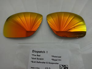 POLARIZED刻印入り！★オークリー ディスパッチ １用 カスタム偏光レンズ RED Polarized 新品　Oakley Dispatch １ Sunglasses