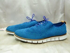 COLE HAAN コールハーン C26490 ZEROGRAND STCHLTE OX ゼログランド 軽量 シューズ サイズ10 1/2 ブルー シューズ