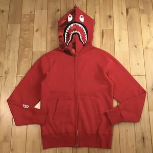 Red camo シャーク パーカー Sサイズ shark full zip hoodie a bathing ape BAPE エイプ ベイプ アベイシングエイプ レッドカモ 迷彩 z046